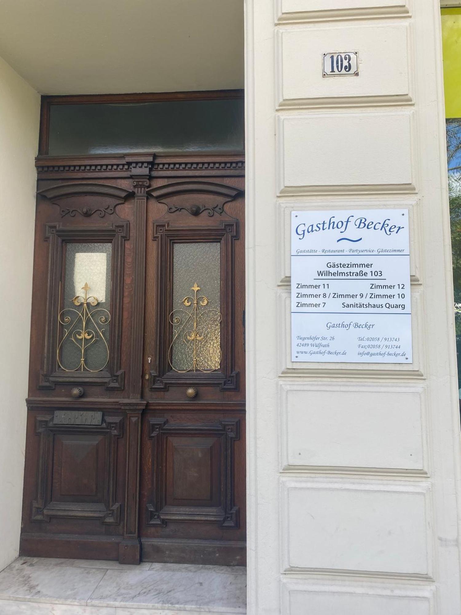 Gaestezimmer Gasthof Becker 호텔 Wulfrath 외부 사진